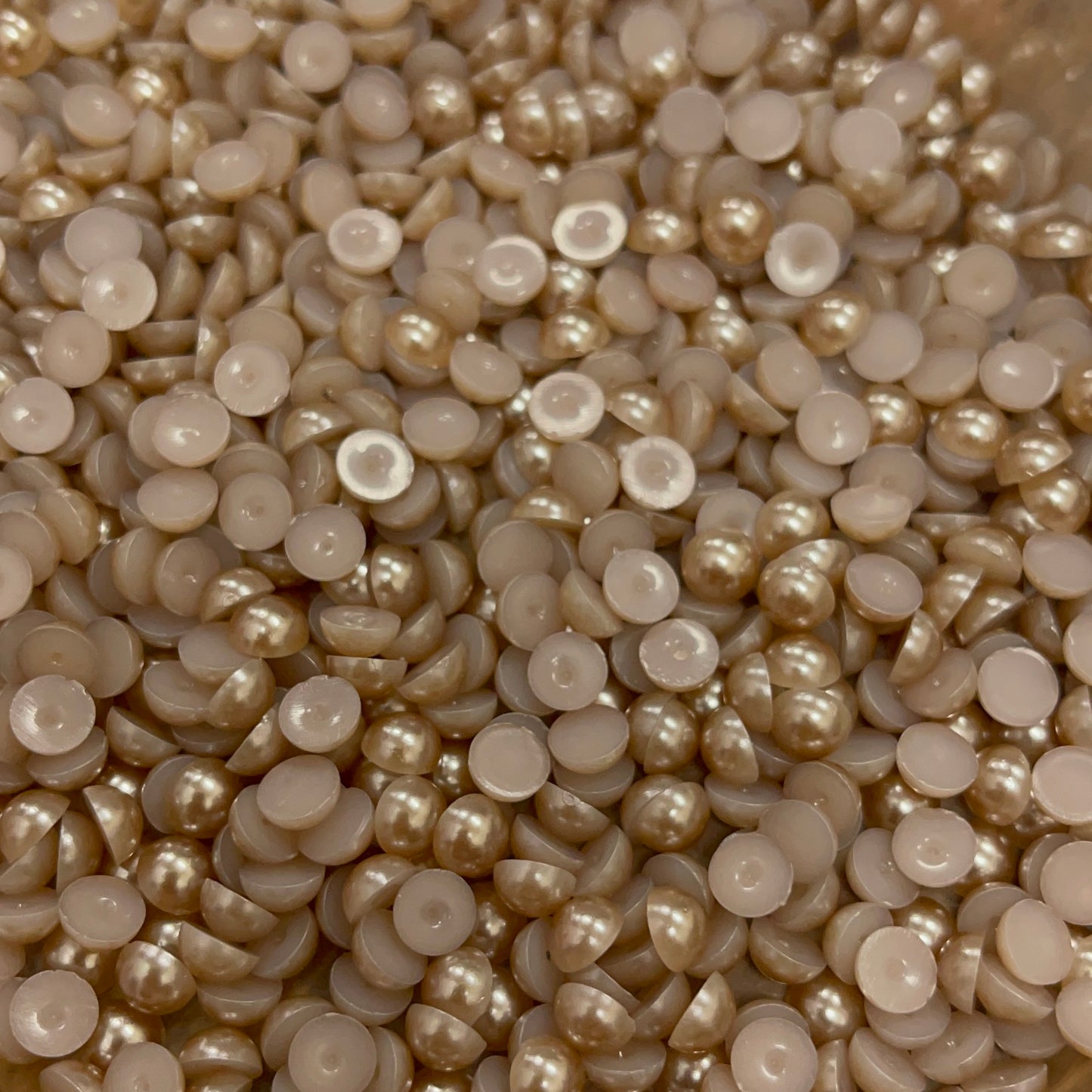 Pearl Flatback - Coffee