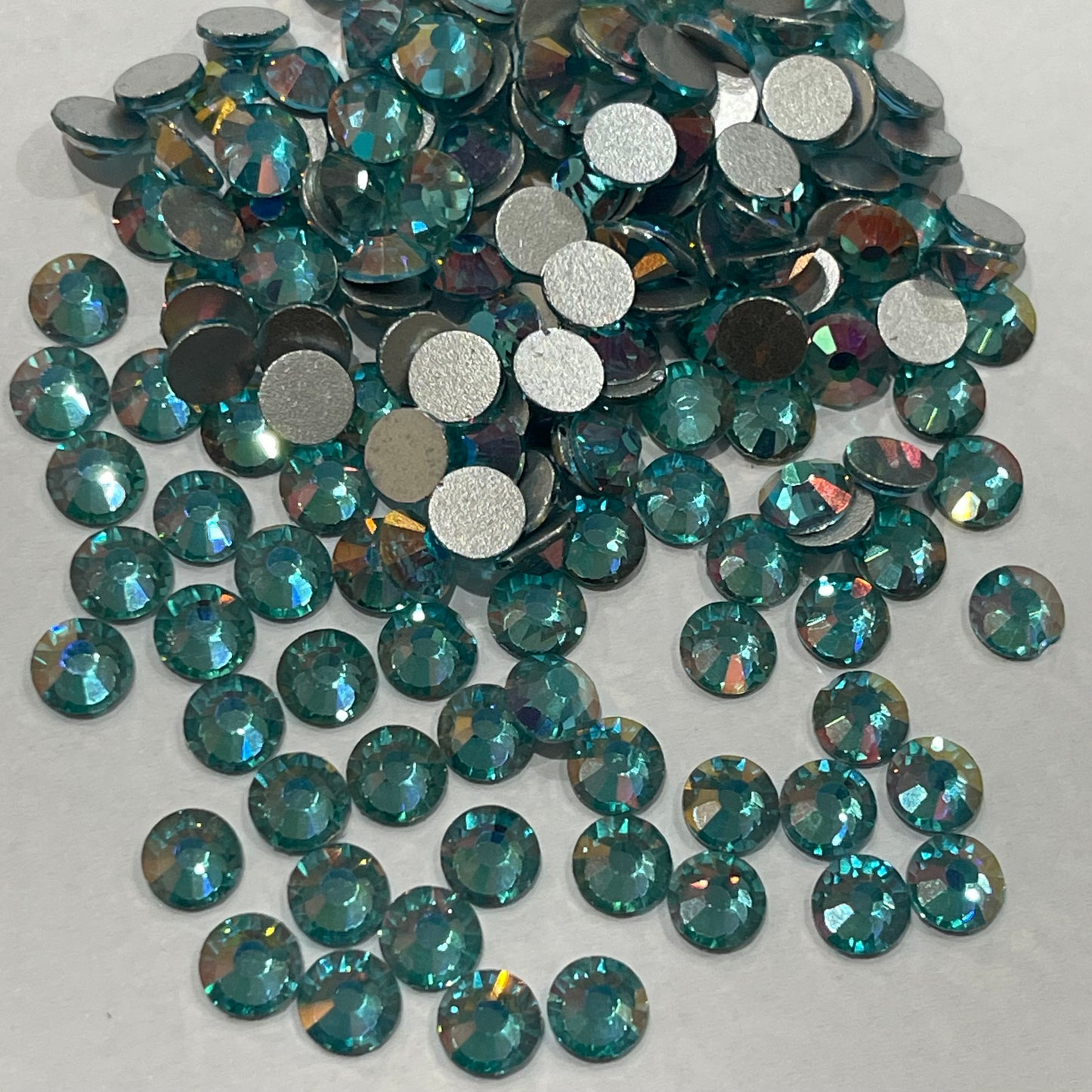 NEW Fancy Aqua - Non Hotfix Diamante AAA Crystals