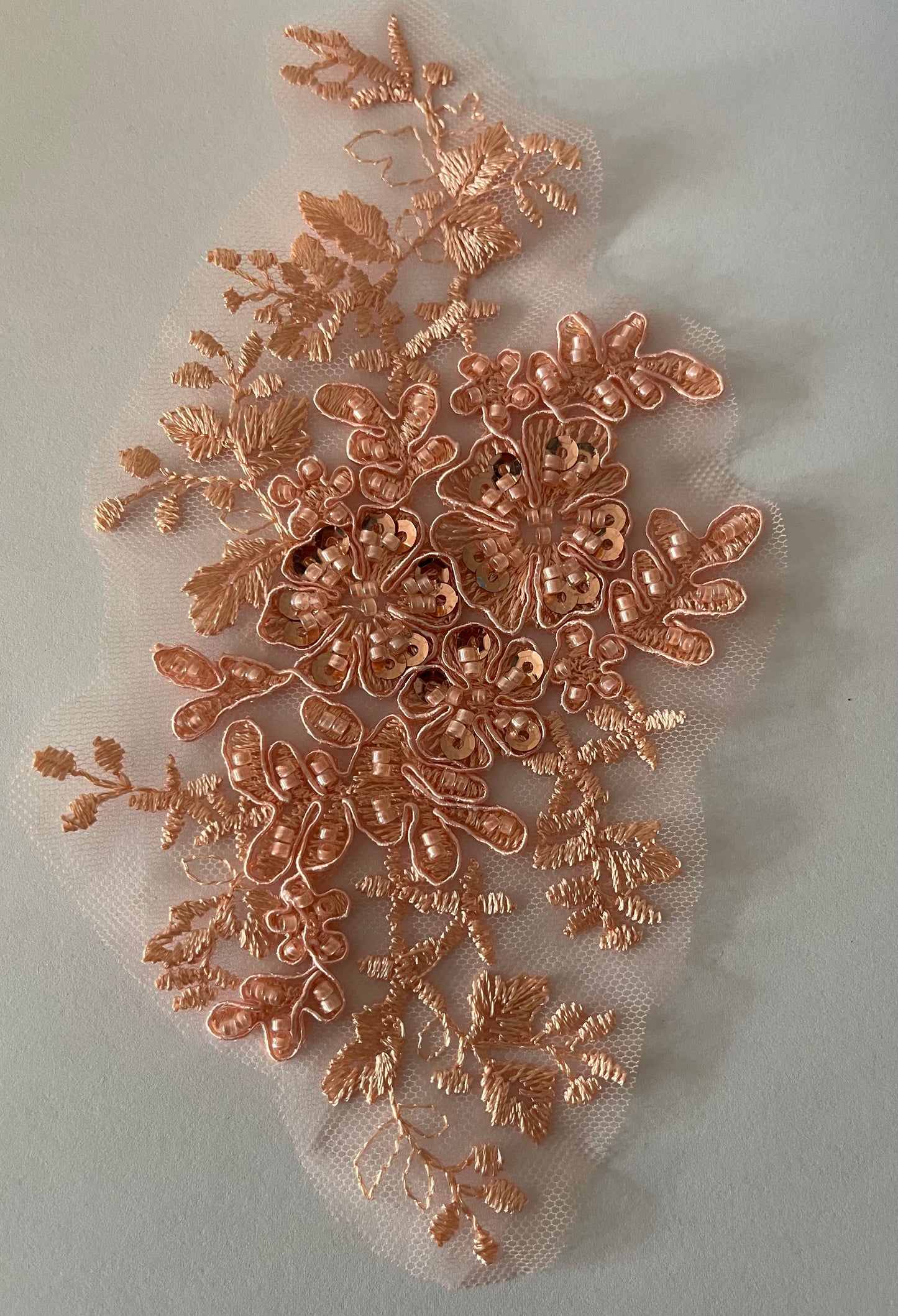 Beaded Motif - Soft Peach Taffy