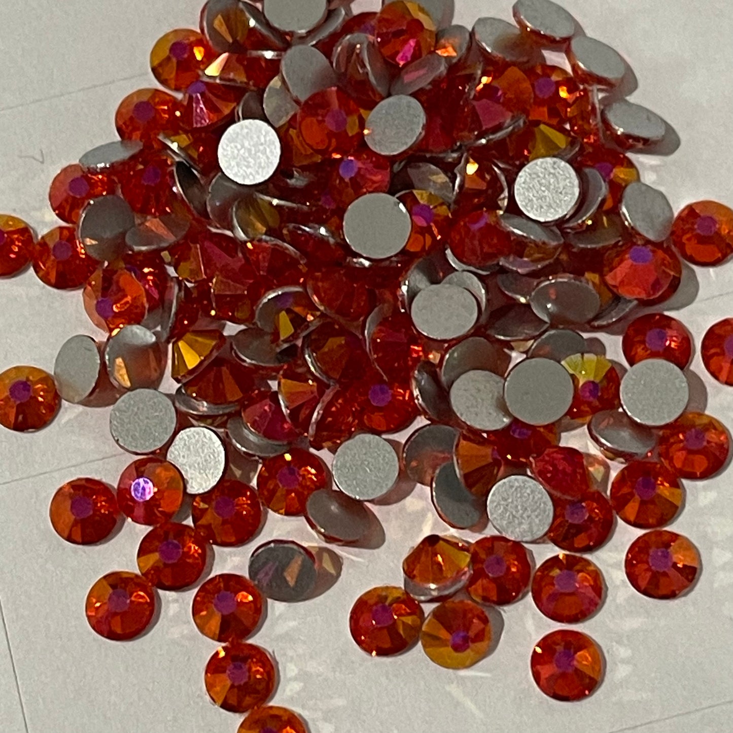 Fancy Orange - AAA Non Hotfix Diamante Crystals