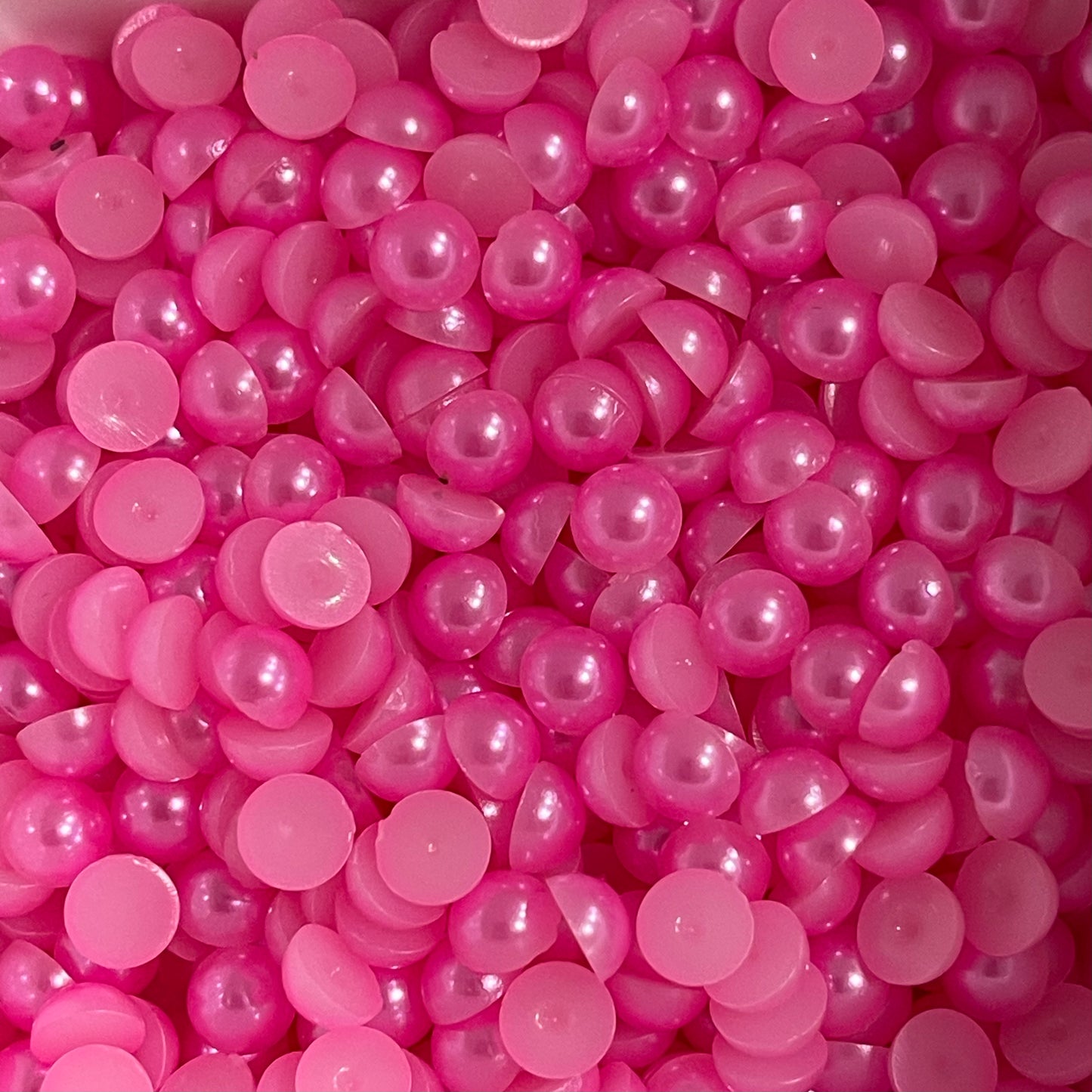 Pearl Flatback - Barbie Pink