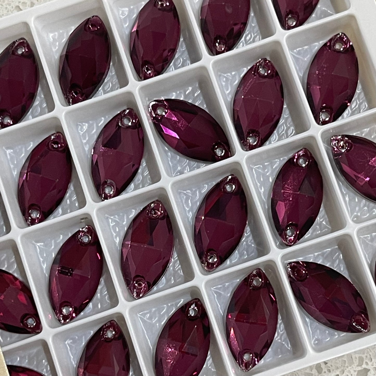 Navette 18mm, Amethyst