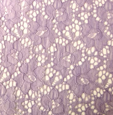 Lilac - Floral Stretch Lace