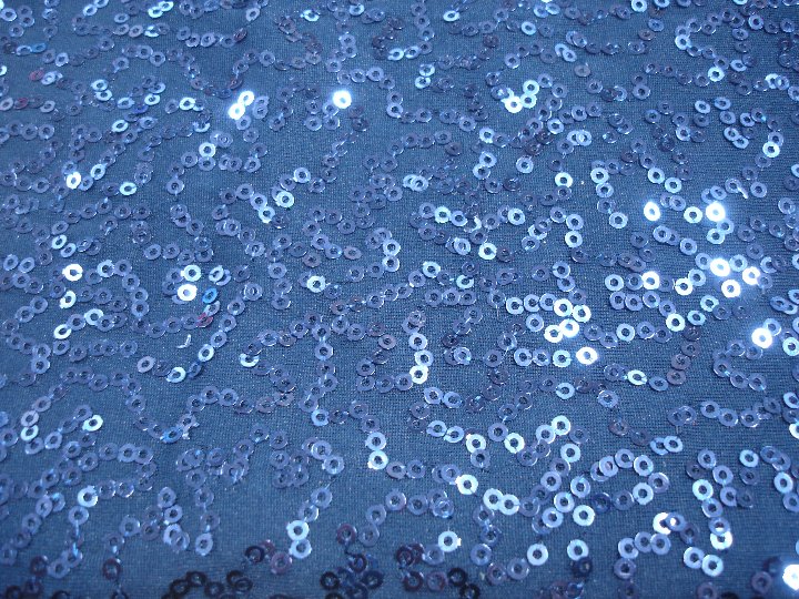 Navy - Bedazzled Sequin Spandex