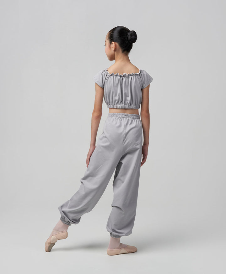 Lea Off Shoulder Crop Top - Dove