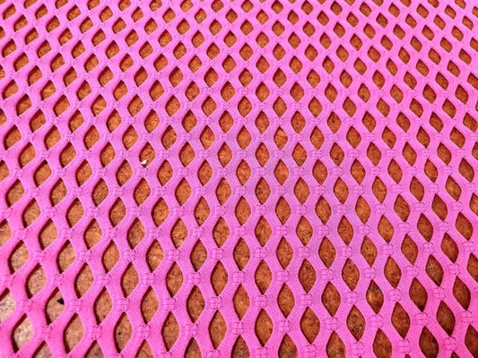 Fluro Pink - Fishnet Spandex