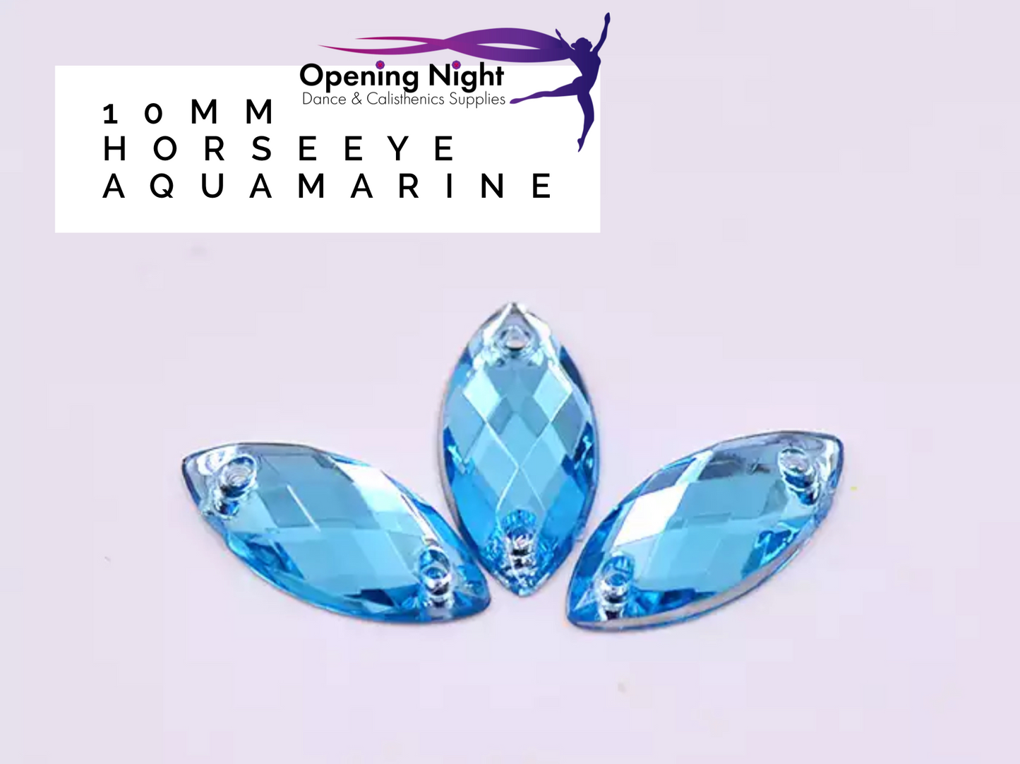 10mm, Horseeye - Aquamarine
