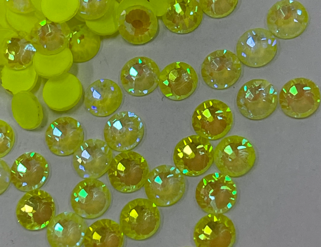 Neon Lemon - AAA Non Hotfix Diamante Crystals