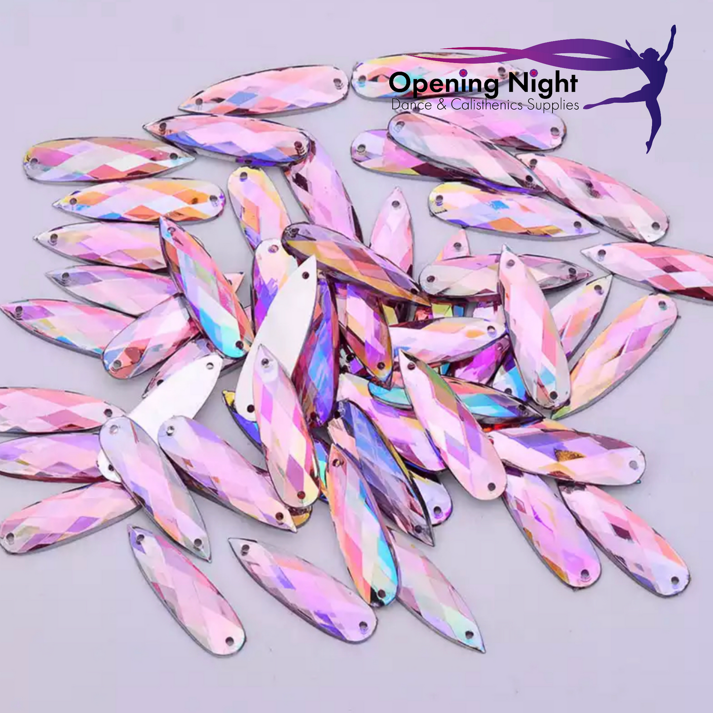 28mm, Long Drop - Pink AB