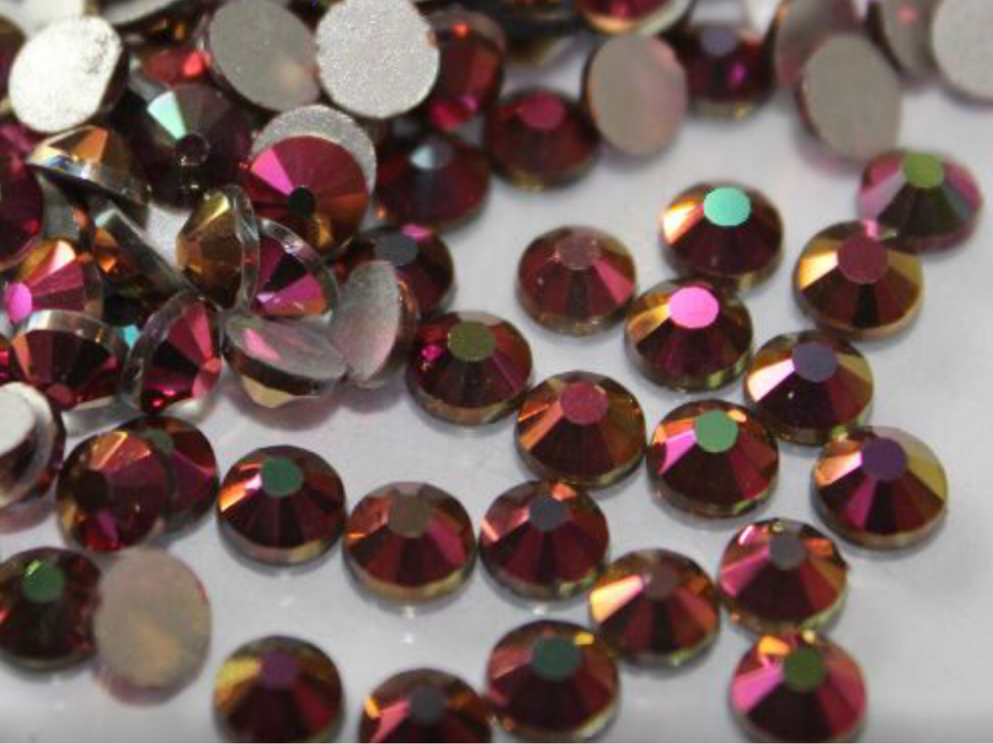 Rose Rainbow - AAA Non Hotfix Diamante Crystals