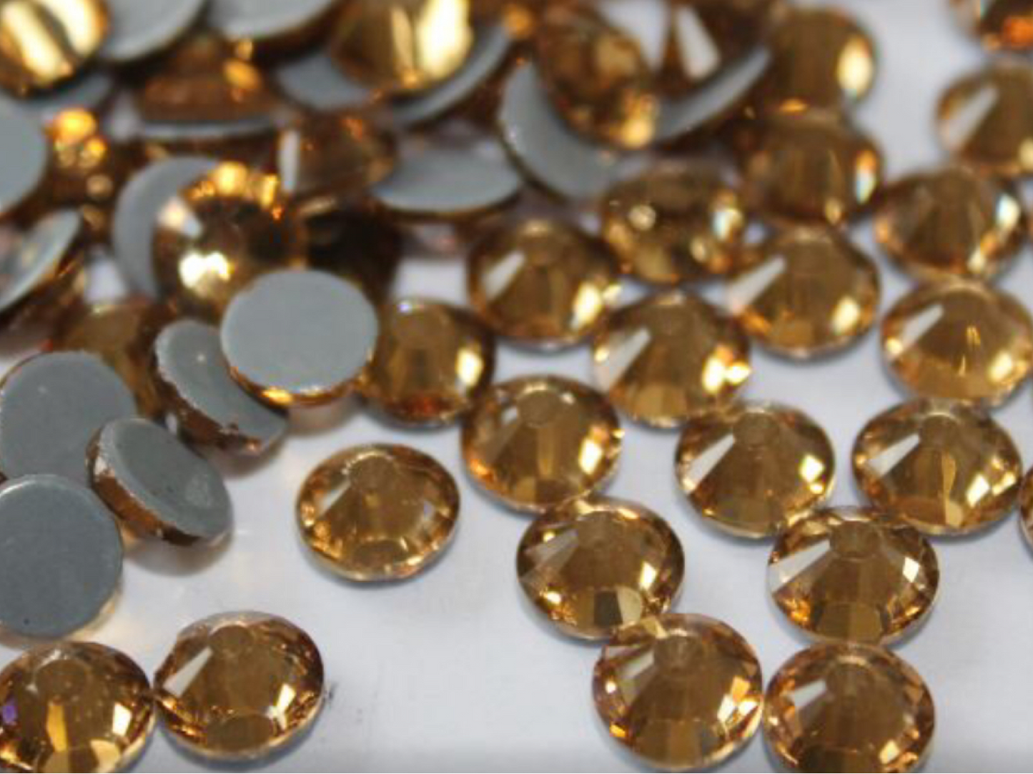 Light Colorado Topaz - AAA Hotfix Diamante Crystals