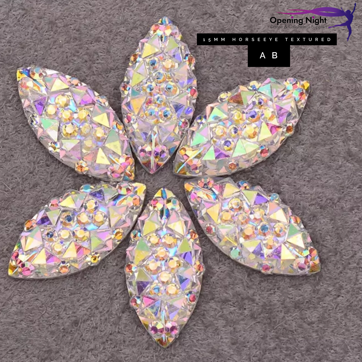 15mm, Horseeye Textured - AB