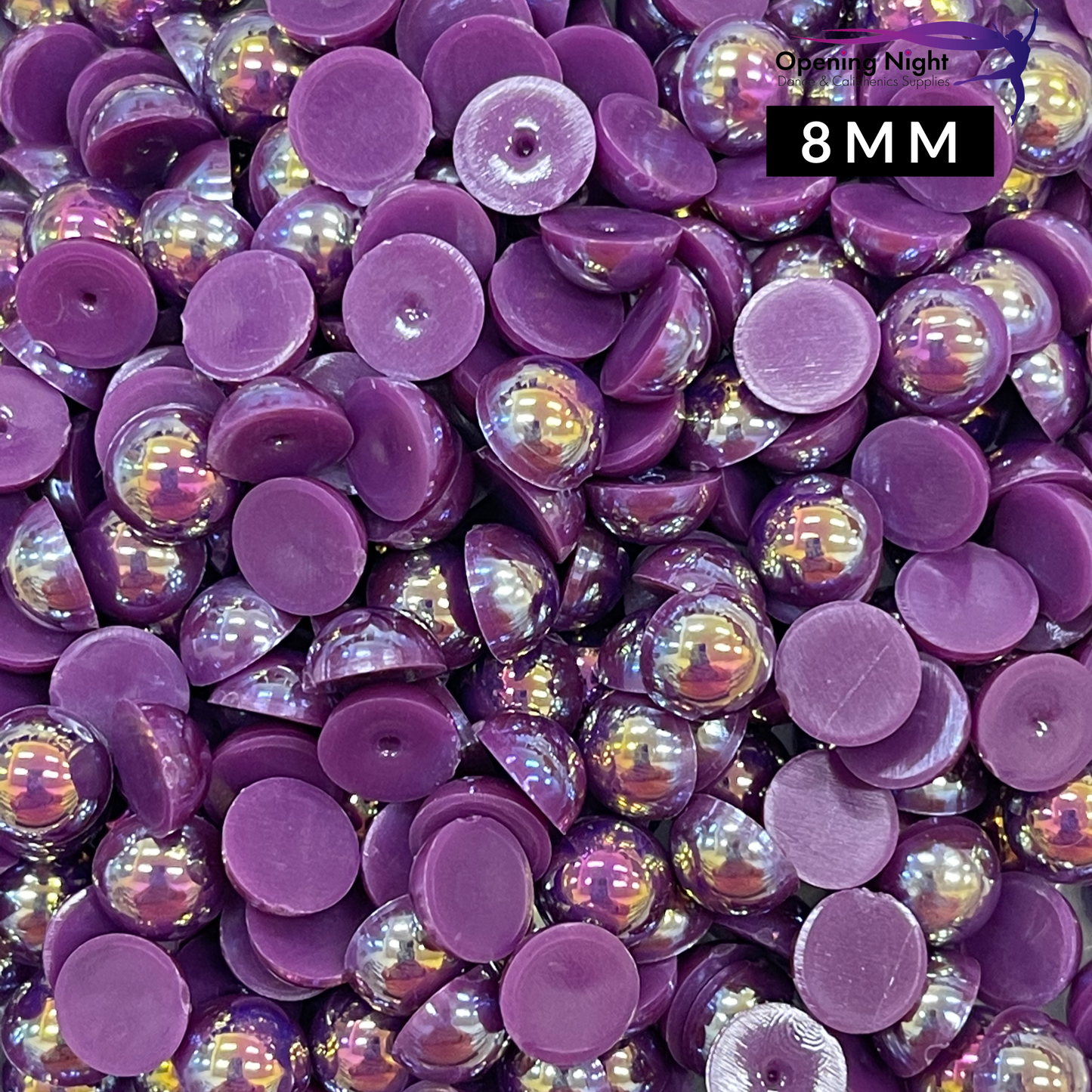 Pearl Flatback - Purple AB