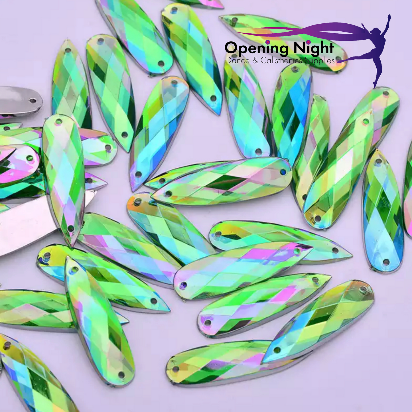 28mm, Long Drop - Peridot AB