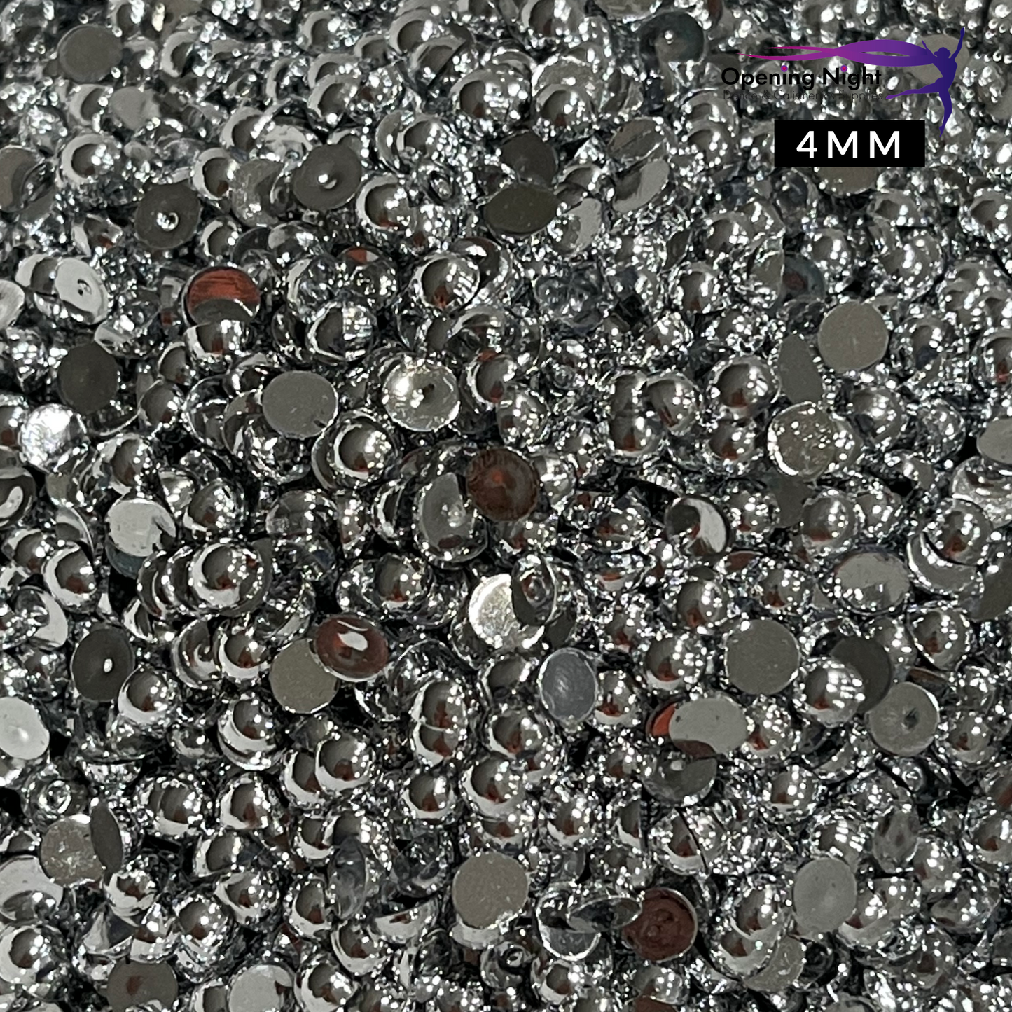Pearl Flatback - Silver