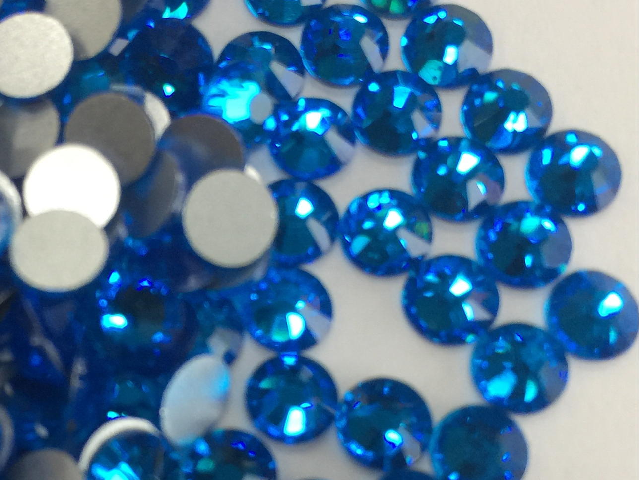 Capri Blue - AAA Non Hotfix Diamante Crystals