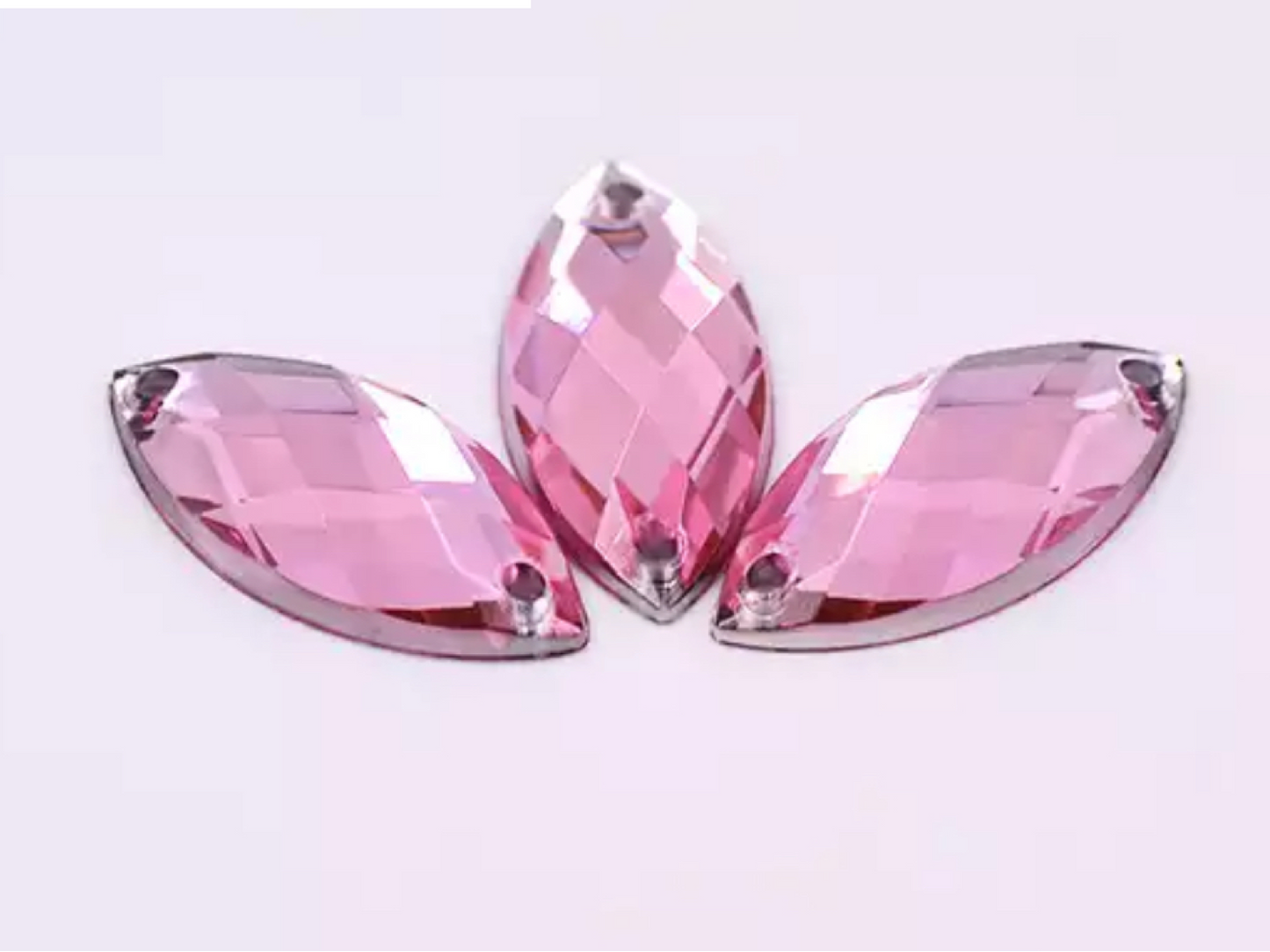 10mm Horse Eye - Light Pink - Sew On