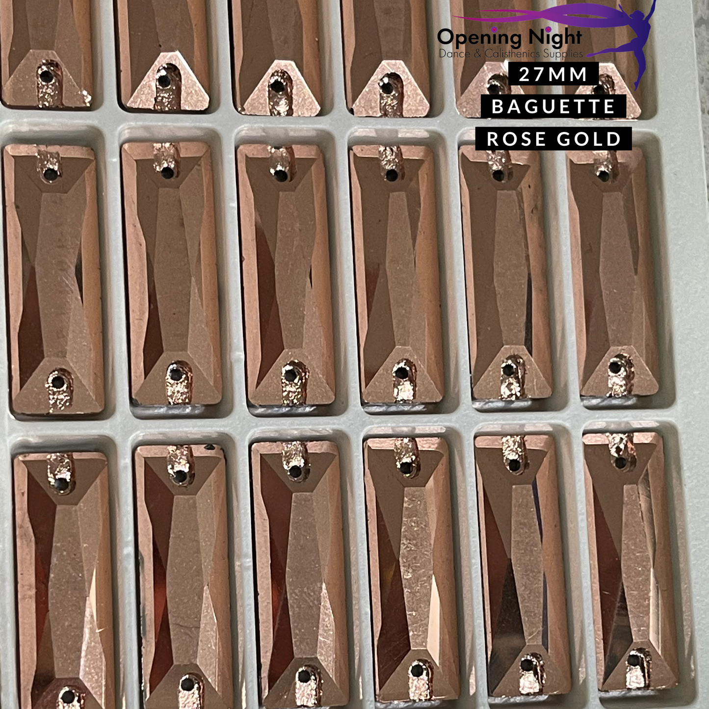 Cosmic Baguette 27mm, Rose Gold