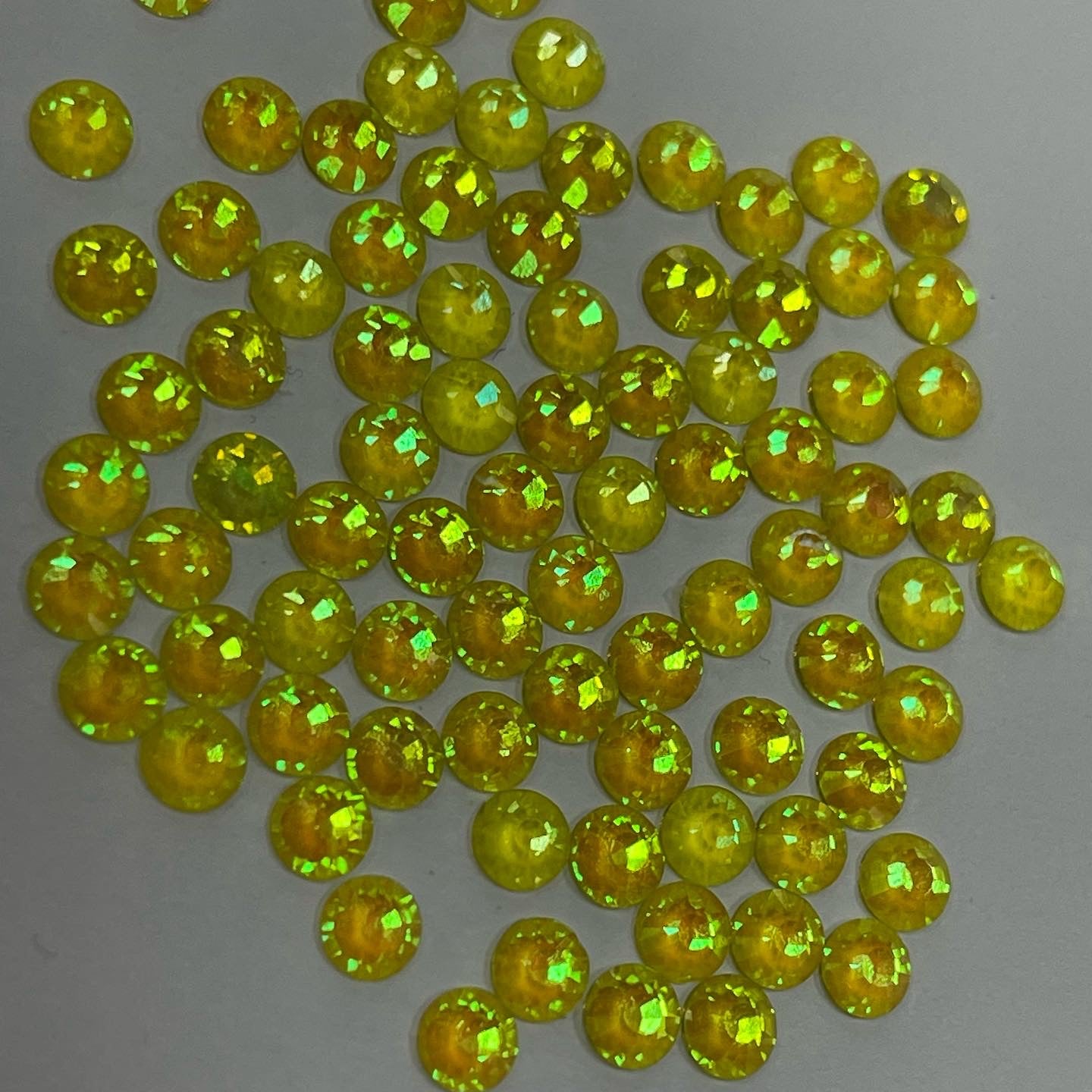 NEW Aurora Yellow - Non Hotfix Diamante AAA Crystals