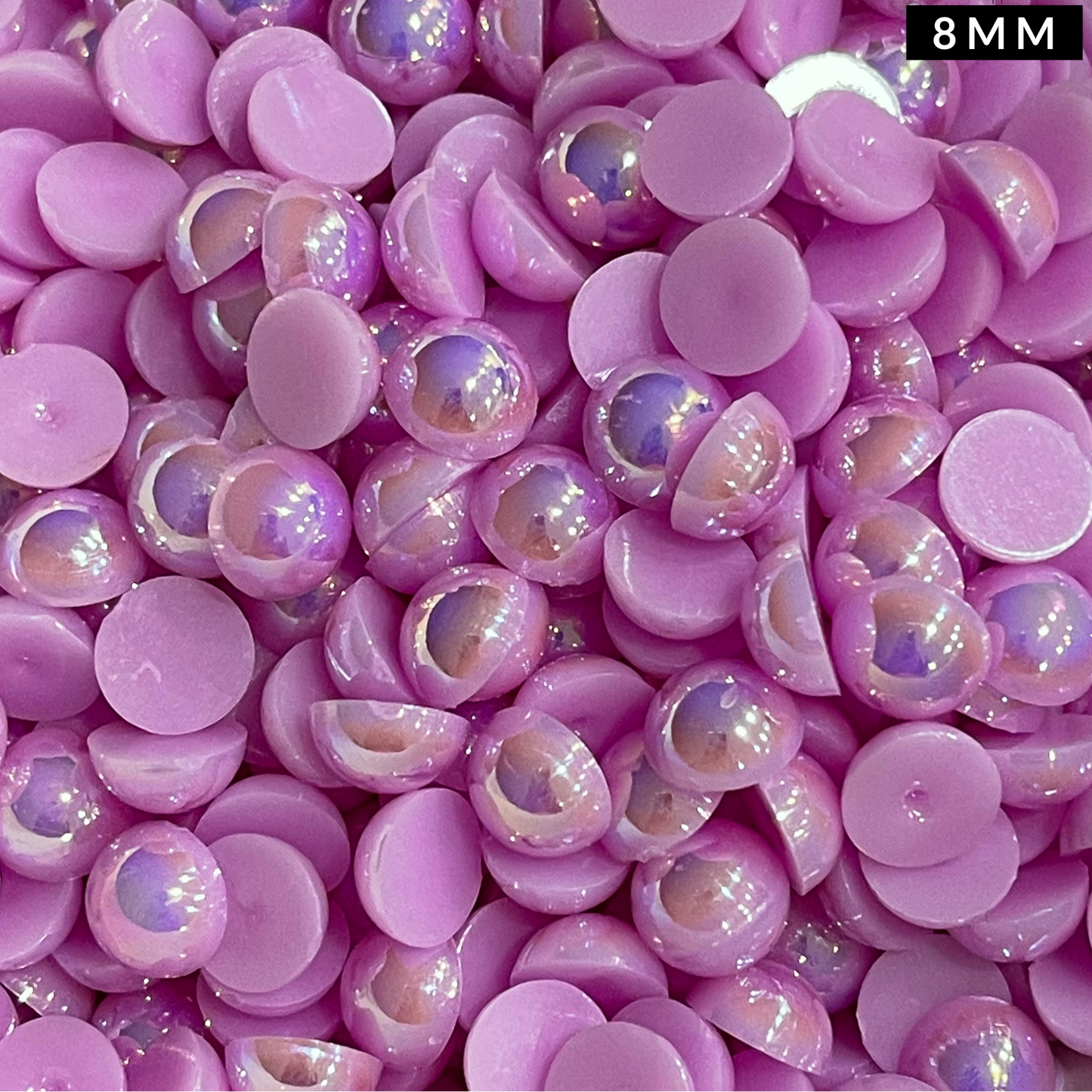 Soft Lavender AB Pearl Flatback