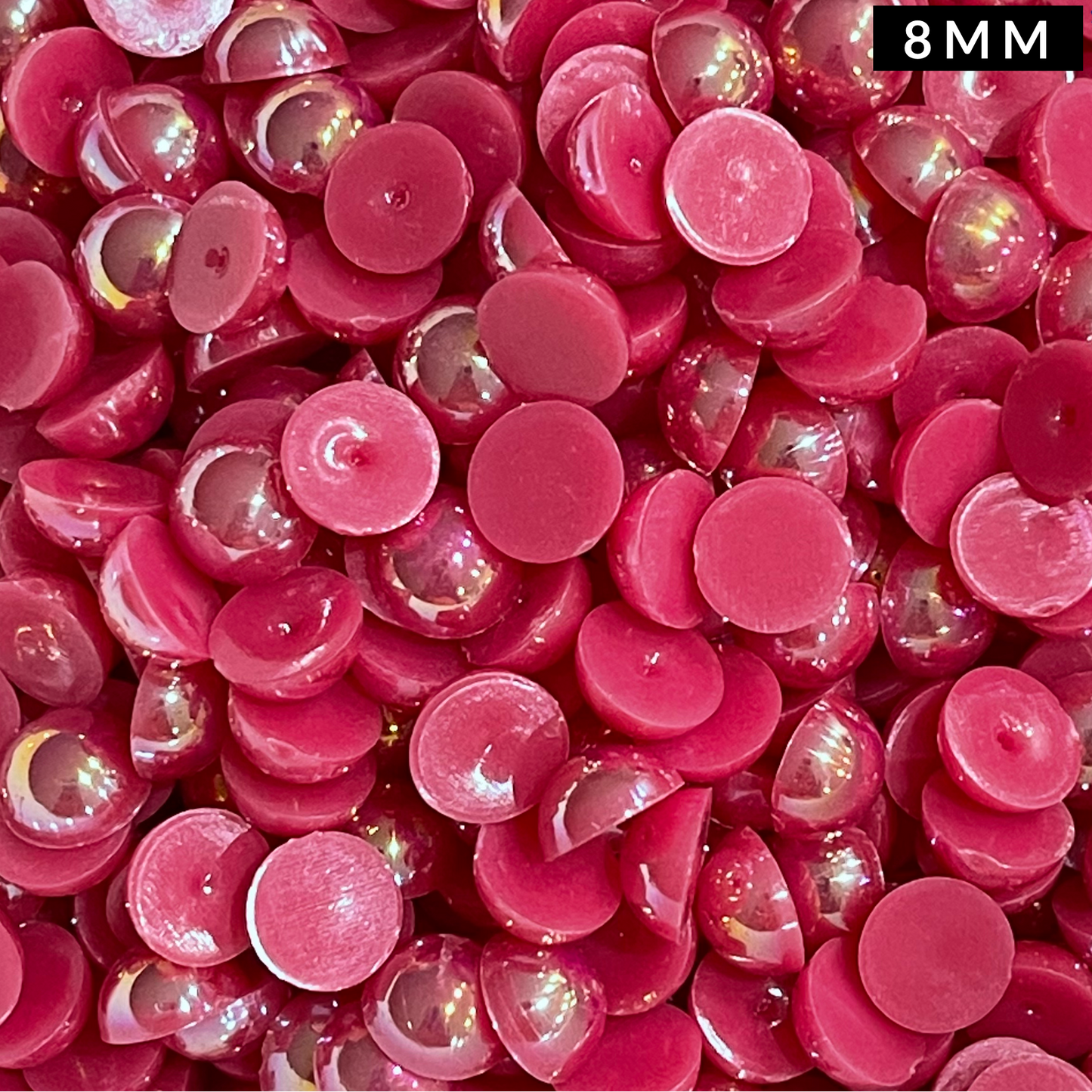 Rose AB Pearl Flatback