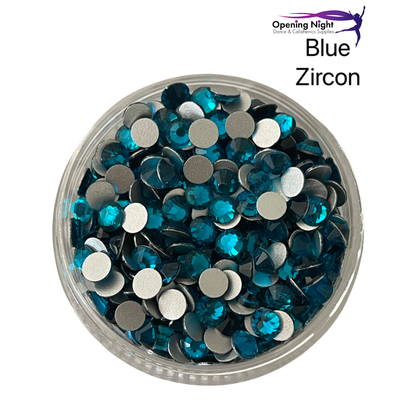 Blue Zircon - AAA Non Hotfix Diamante Crystals