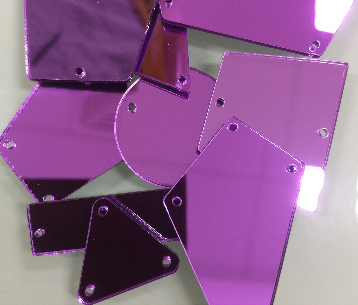 Purple - Acrylic Mirror Pieces