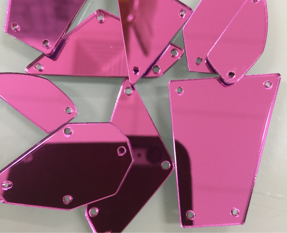 Rose Pink - Acrylic Mirror Pieces