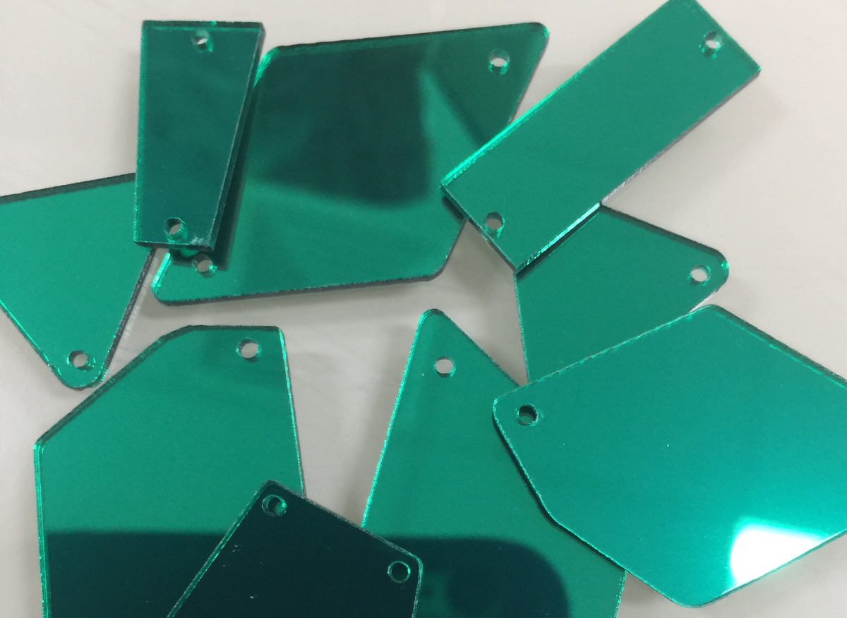 Teal - Acrylic Mirror Pieces