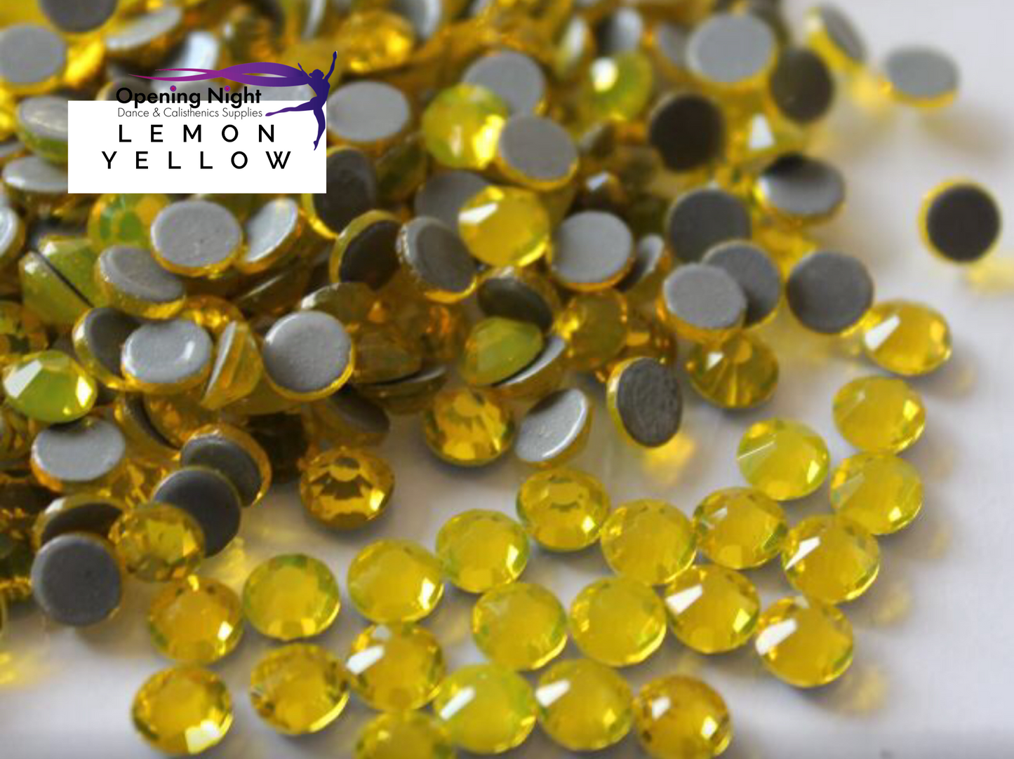 Lemon Yellow - Hotfix Diamante AAA Crystals