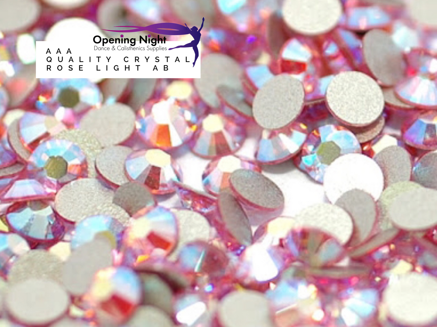 Rose Light AB - Non Hotfix Diamante AAA Crystals