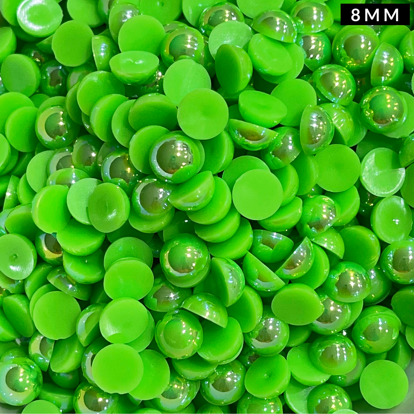 Lime AB Pearl Flatback