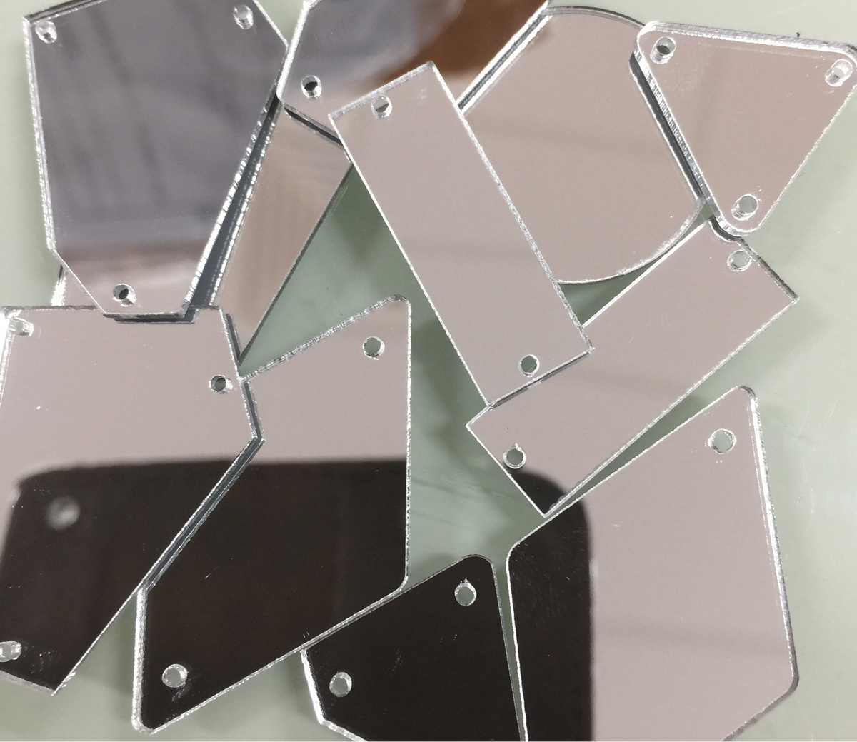 Silver - Acrylic Mirror Pieces