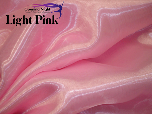 Light Pink - Glass Crystal Organza