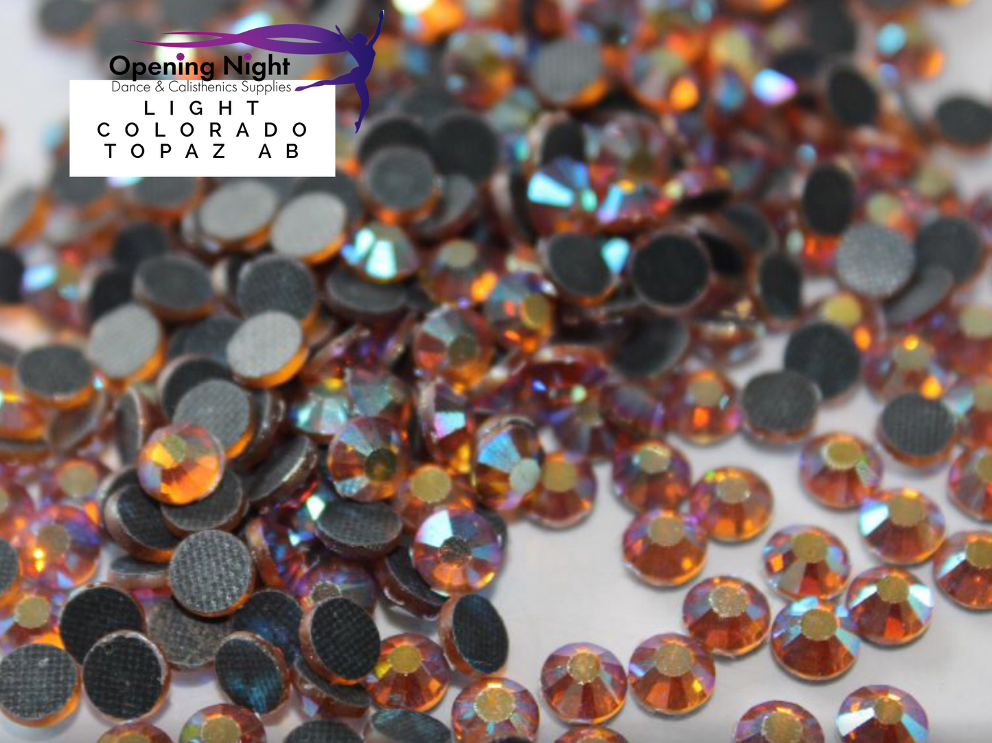 Light Colorado Topaz AB - Hotfix Diamante DMC Crystals