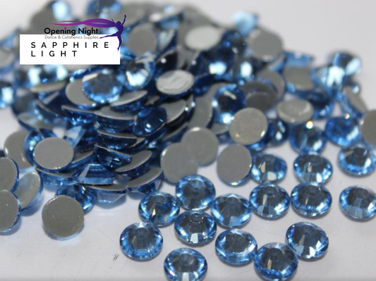Sapphire Light - Hotfix Diamante AAA Crystals
