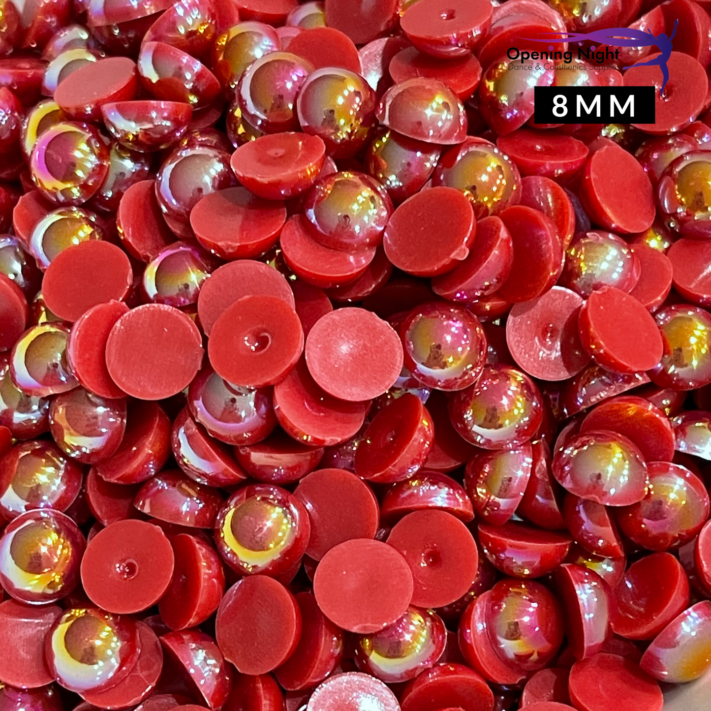 Pearl Flatback - Red AB