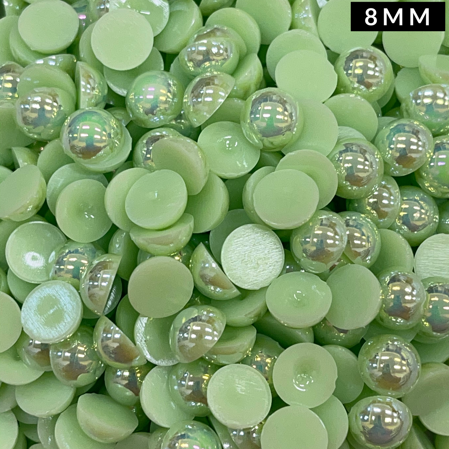 Soft Mint AB Pearl Flatback