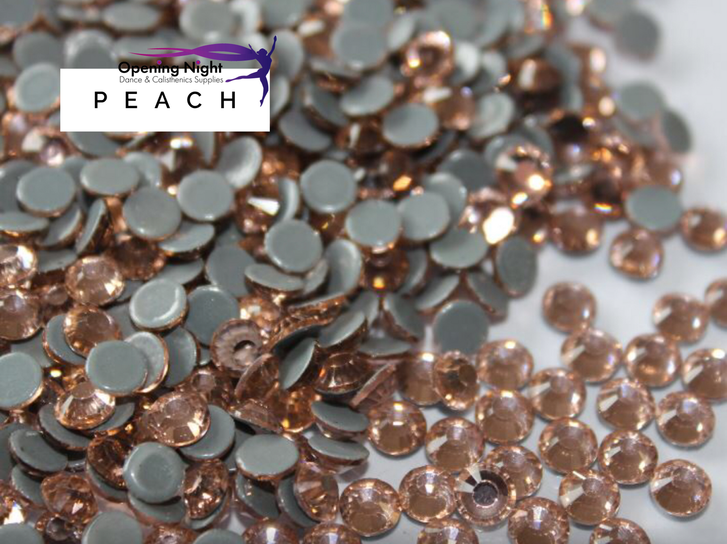 Peach - Hotfix Diamante AAA Crystals