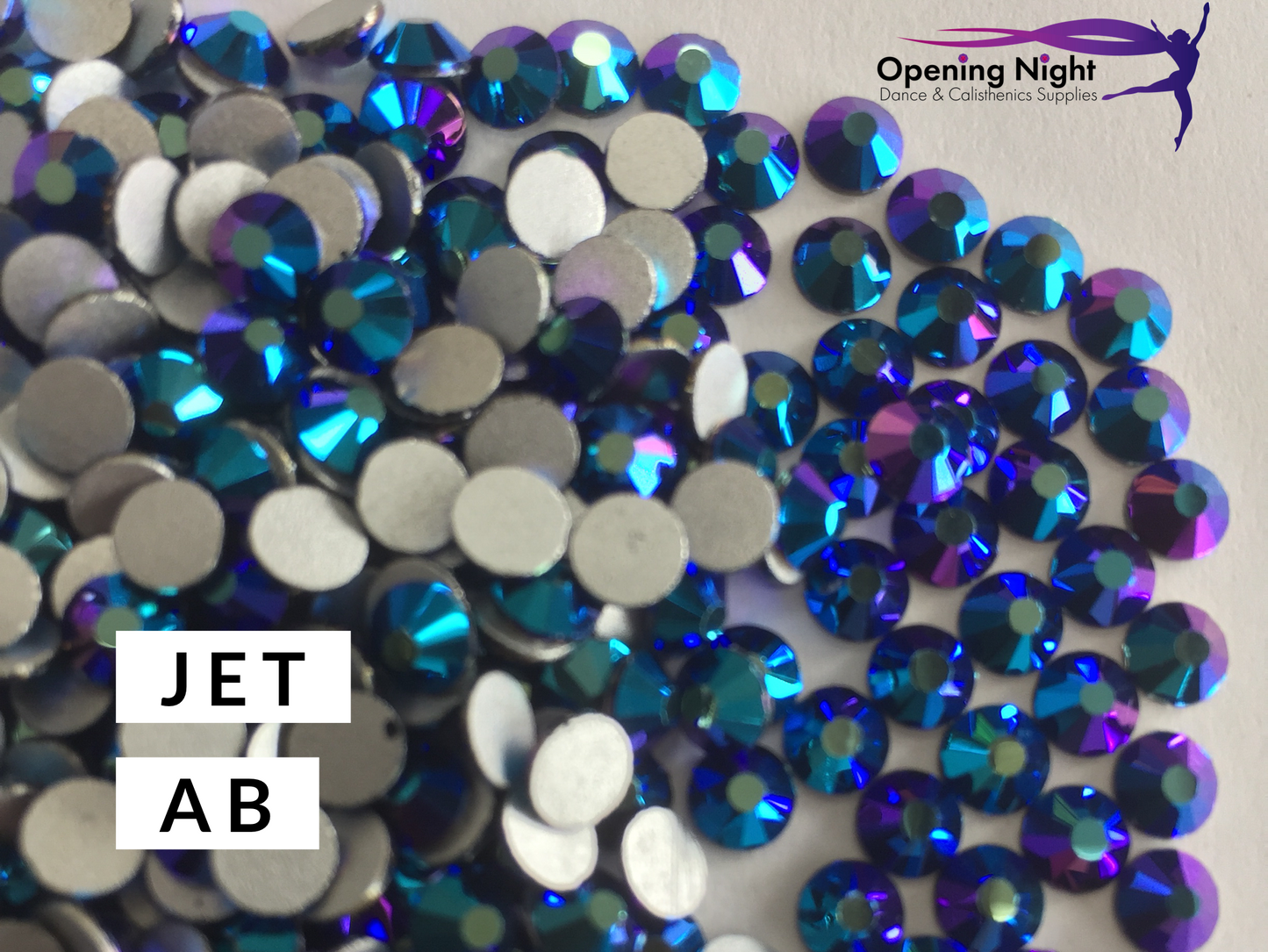 Jet AB - AAA Non Hotfix Diamante Crystals