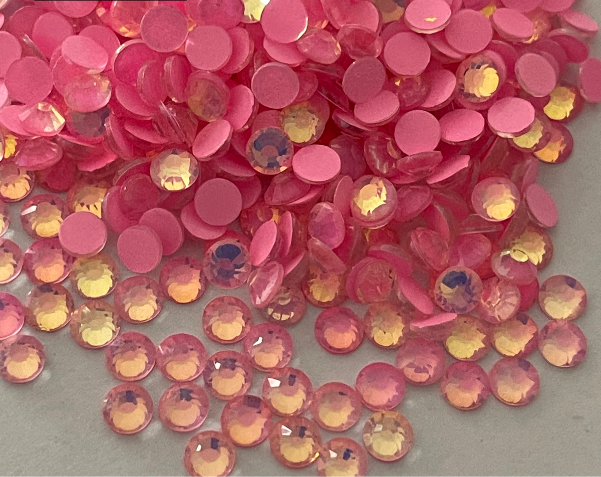 Luminous Pink Opal - AAA Non Hotfix Diamante Crystals