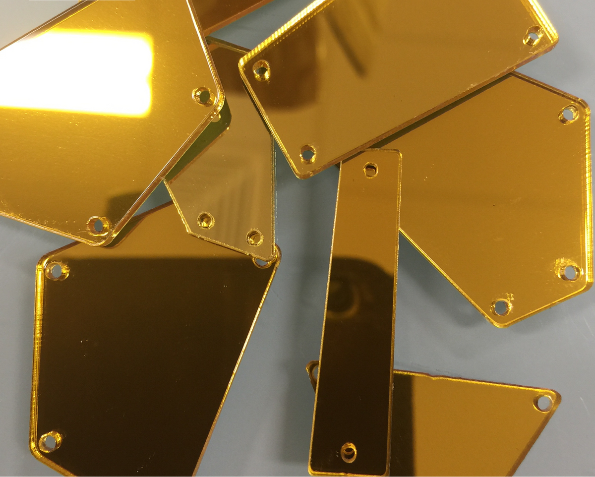 Topaz Gold - Acrylic Mirror Pieces