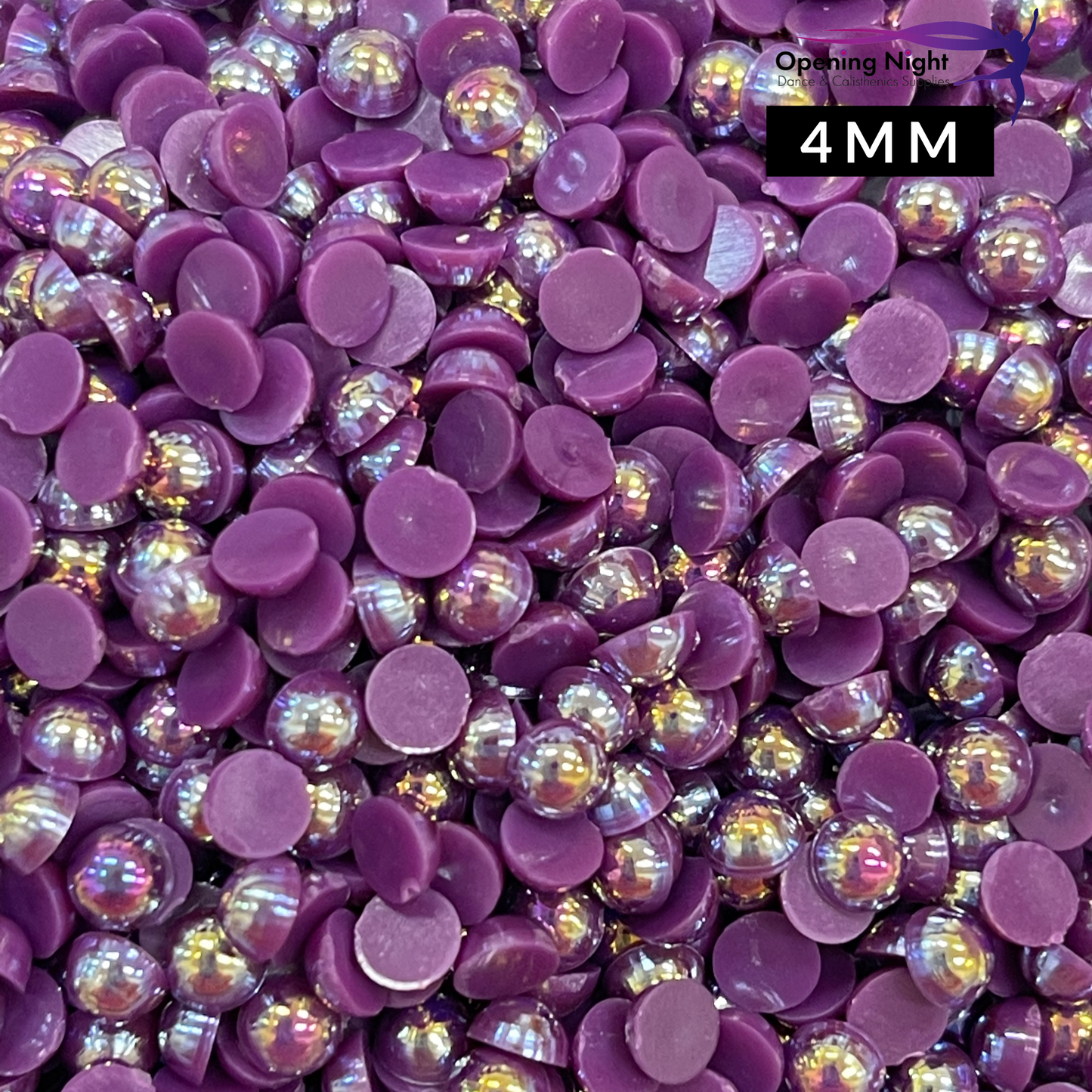 Pearl Flatback - Purple AB