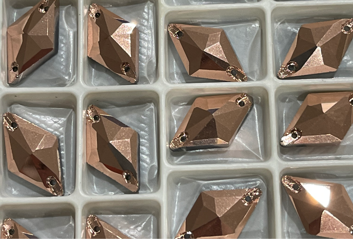 18mm Diamond - Rose Gold - Glass