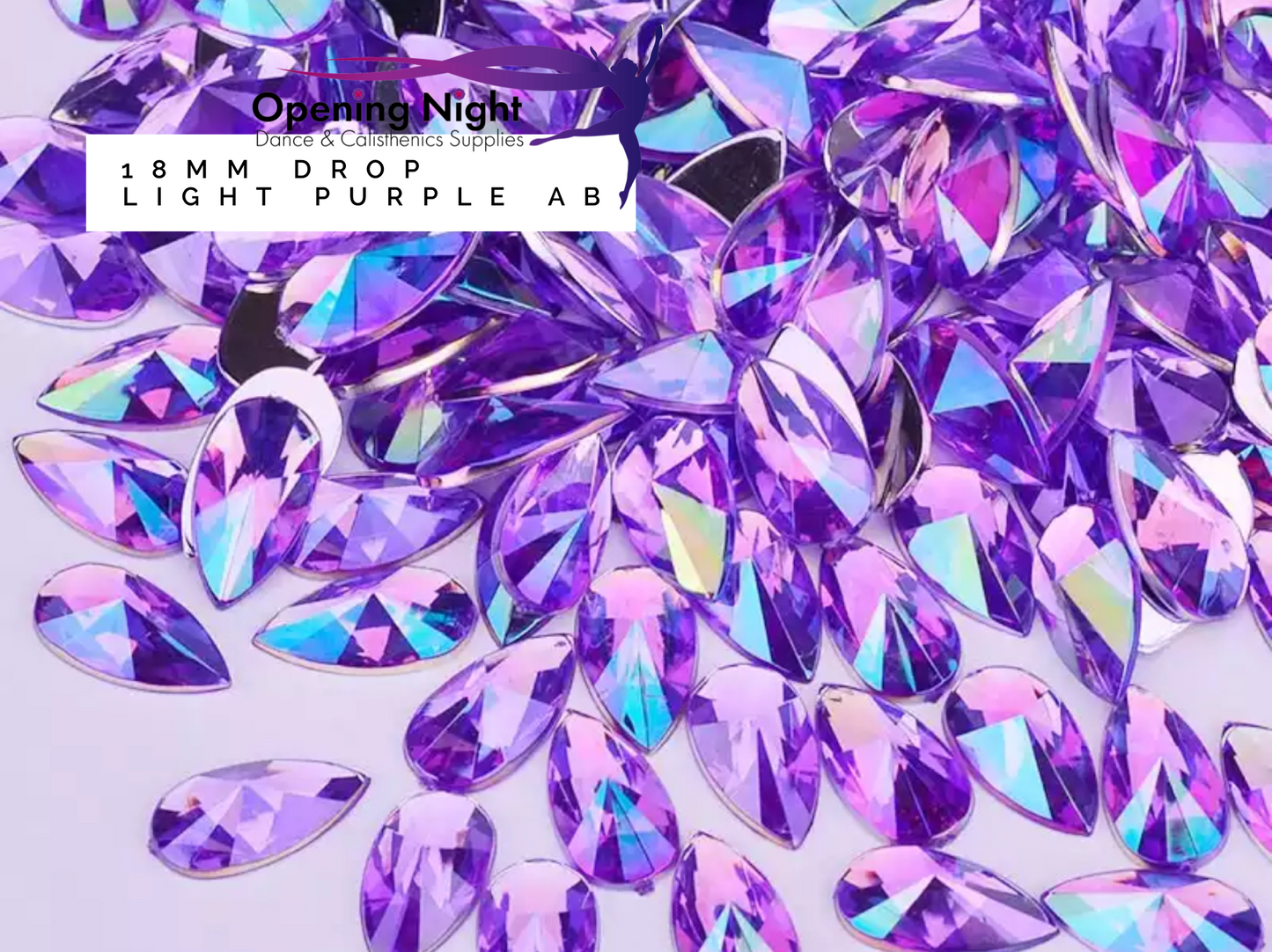 18mm, Drop - Light Purple AB