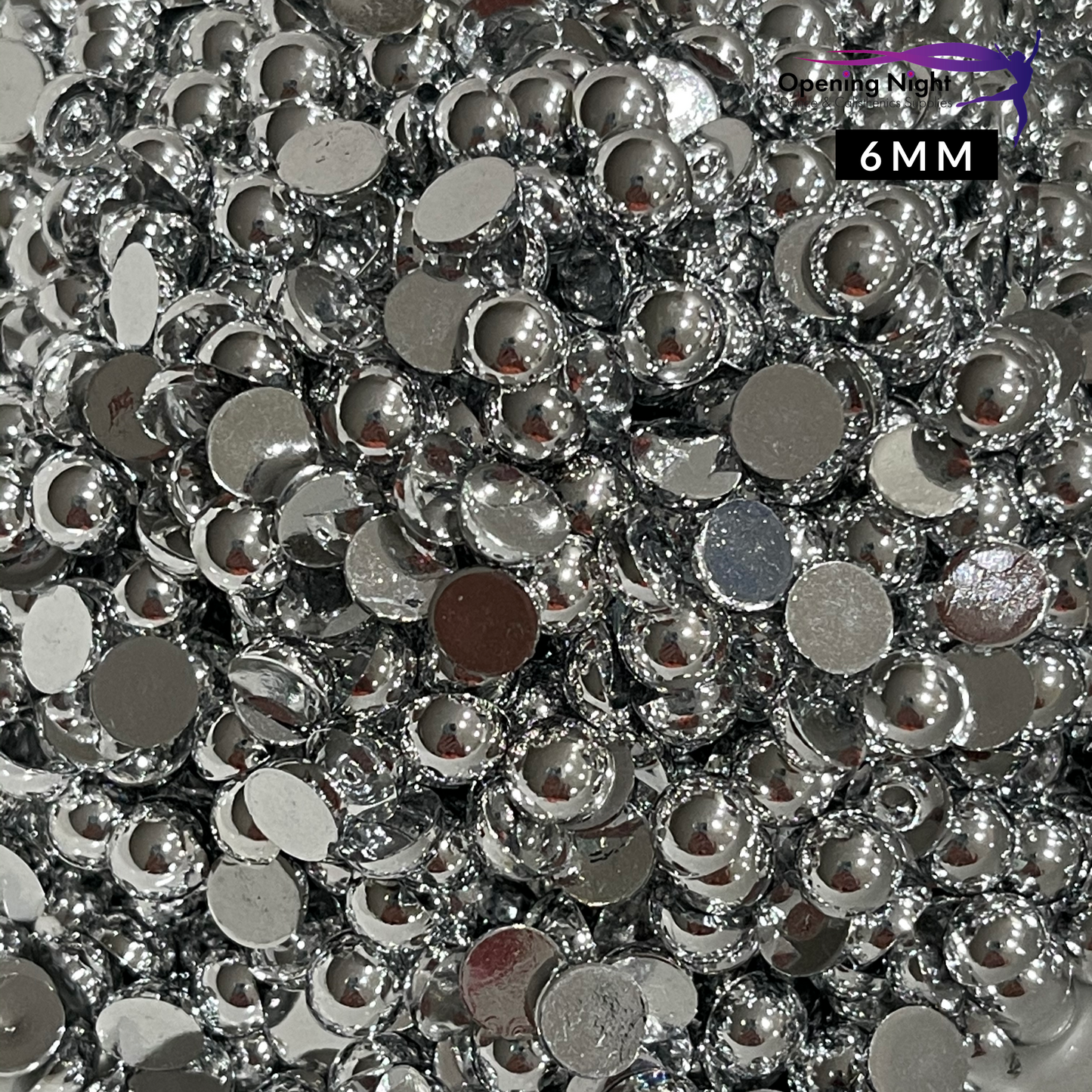 Pearl Flatback - Silver