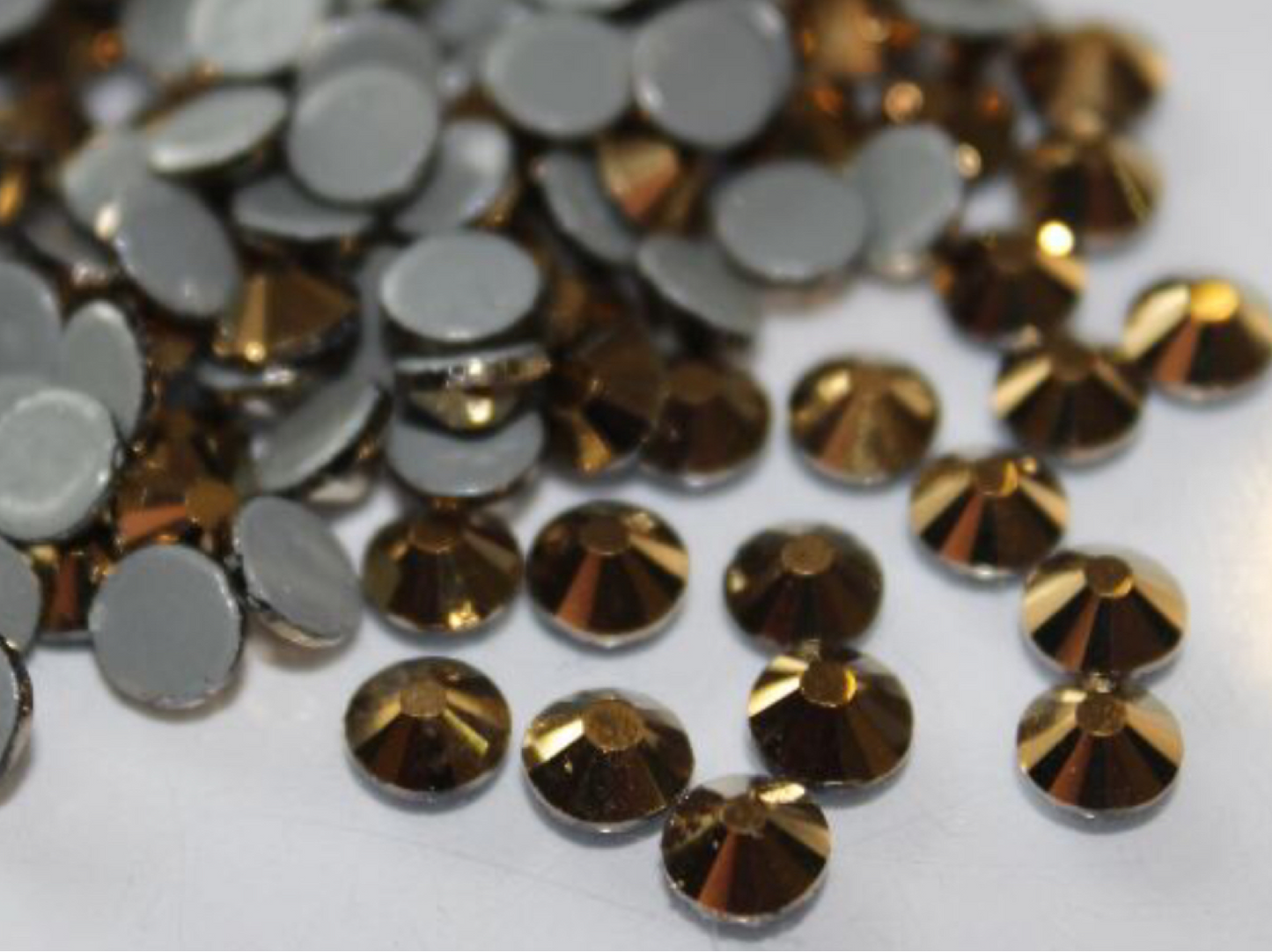 Gold Hematite - AAA Hotfix Diamante Crystals