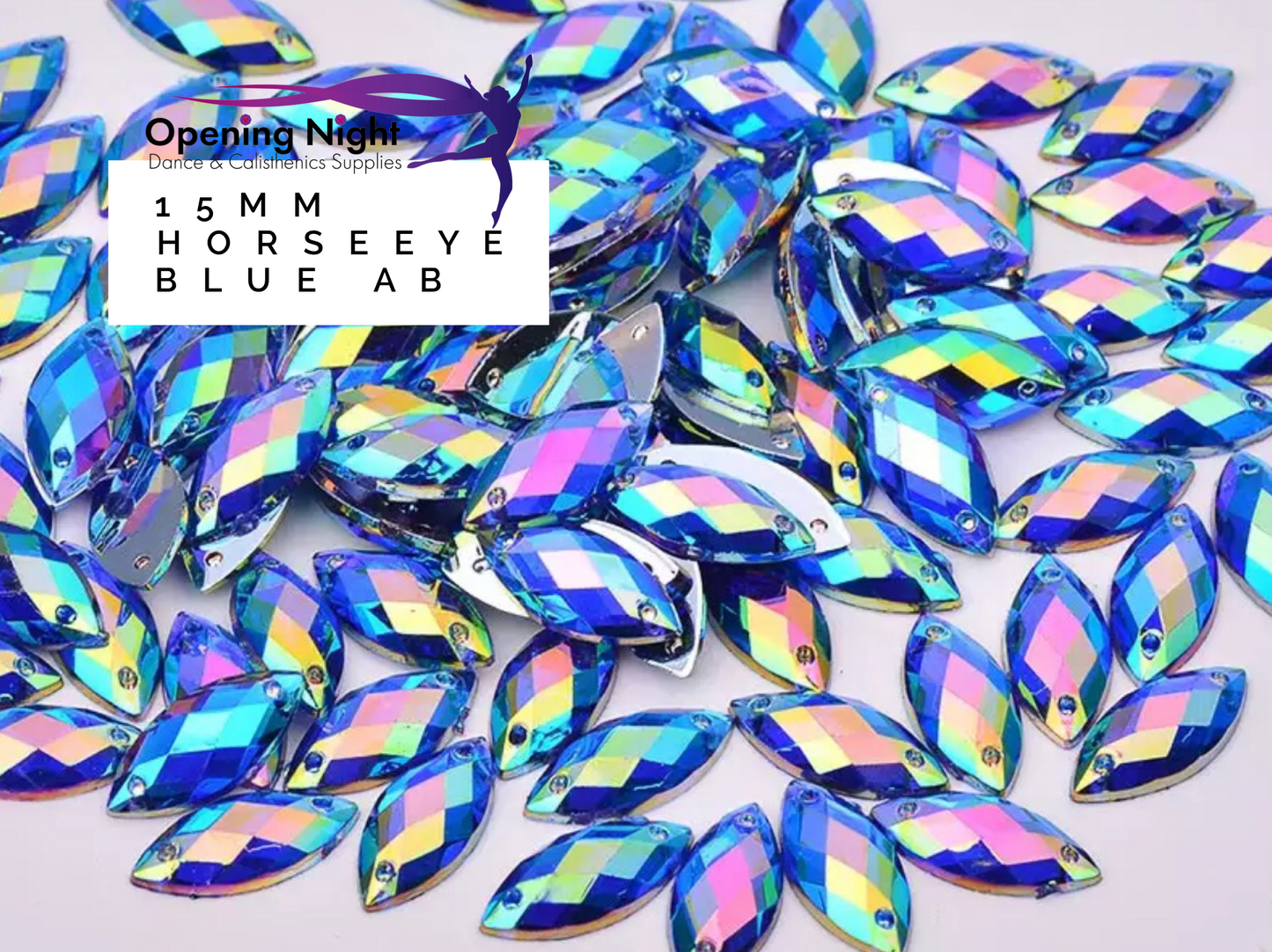 15mm, Horseeye - Blue AB