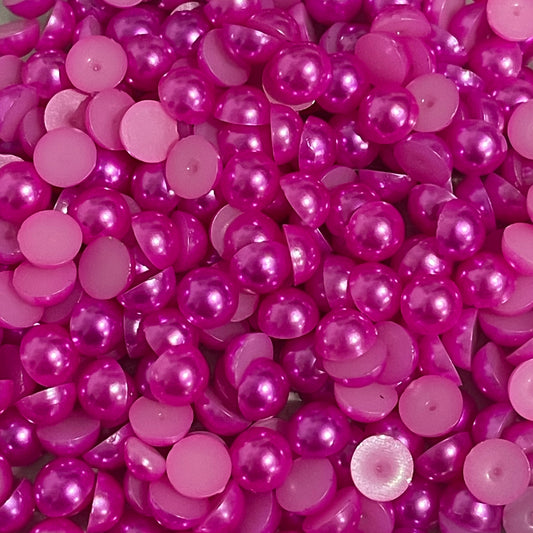 Pearl Flatback - Hot Pink