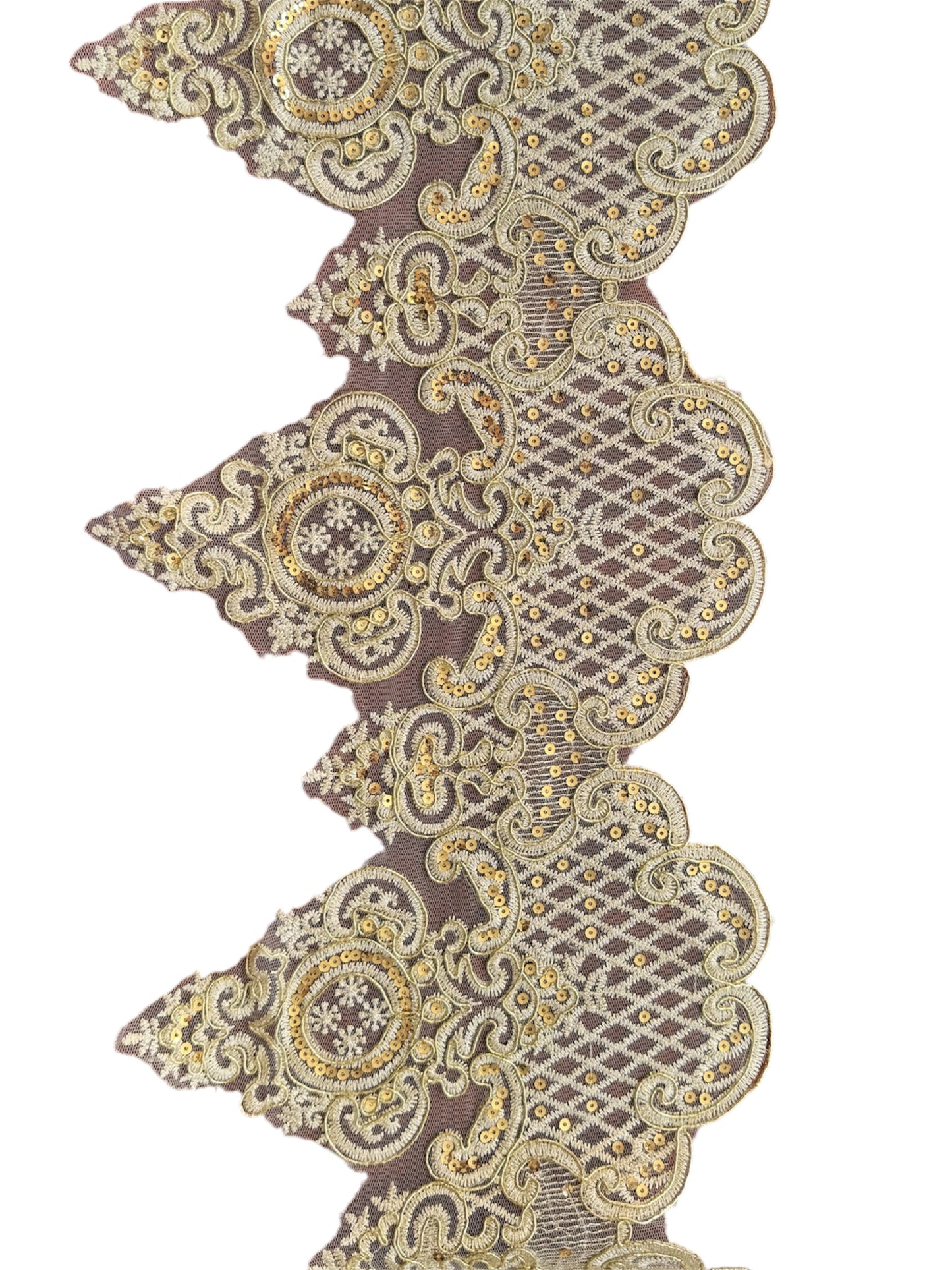 Soft Gold Lace Border